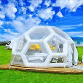NB-TE036 Large white inflatable square tent sport marquee for Wedding Outdoor Events LED Light Inflatable Cube Party Tent